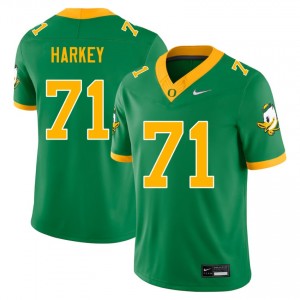 Men Alex Harkey Green University of Oregon #71 Embroidery Jerseys 475360-797