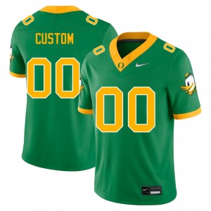 Men Custom Green Ducks #00 University Jersey 950719-605