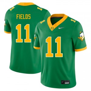 Men Dakoda Fields Green Oregon Ducks #11 NCAA Jersey 380352-203