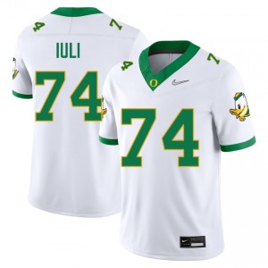 Men Dave Iuli White The Ducks #74 High School Jerseys 121921-744