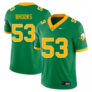 Men Devin Brooks Green Oregon #53 Official Jersey 102225-144