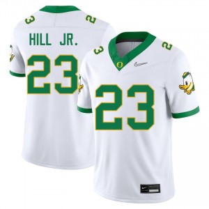 Men Dierre Hill Jr. White The Ducks #23 Embroidery Jersey 366089-112