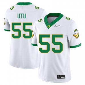 Men Douglas Utu White Oregon #55 2025 Jersey 949339-985
