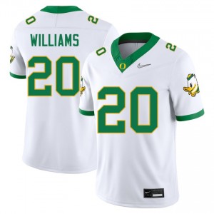 Men Dylan Williams White UO #20 High School Jerseys 732791-967