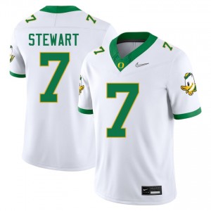 Men Evan Stewart White University of Oregon #7 2025-26 Jerseys 384034-985