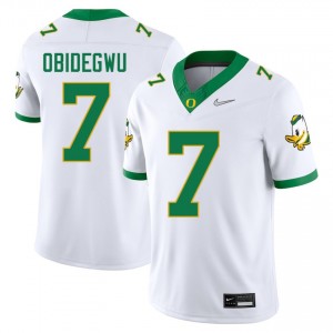 Men Ify Obidegwu White Ducks #7 Limited Jersey 102616-103