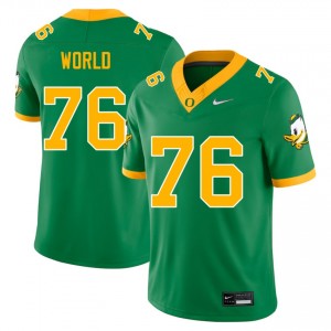 Men Isaiah World Green UO #76 Replica Jersey 603342-549