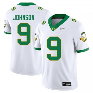 Men Jamari Johnson White Ducks #9 Player Jerseys 248582-194