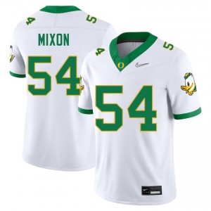 Men Jerry Mixon White University of Oregon #54 Limited Jersey 289972-935