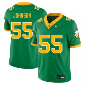 Men Matthew Johnson Green Oregon Ducks #55 Player Jersey 638450-103