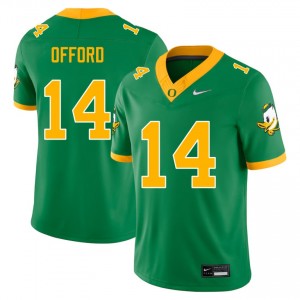 Men Na'Eem Offord Green Ducks #14 NCAA Jerseys 401750-697