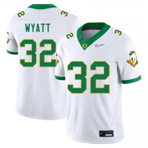 Men Nasir Wyatt White University of Oregon #32 Player Jersey 673572-775