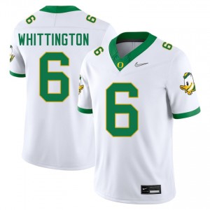 Men Noah Whittington White Oregon Ducks #6 Stitched Jersey 994868-566