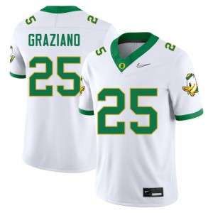Men Rocco Graziano White UO #25 Alumni Jerseys 427465-736