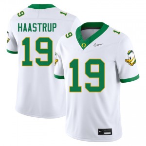 Men Tobi Haastrup White Oregon #19 Alumni Jersey 362479-841