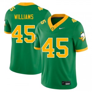 Men Torrence Williams Green University of Oregon #45 Stitched Jersey 380324-988