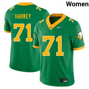 Women Alex Harkey Green Ducks #71 Limited Jersey 645864-144