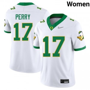 Women Cooper Perry White The Ducks #17 2025 Jerseys 775721-243