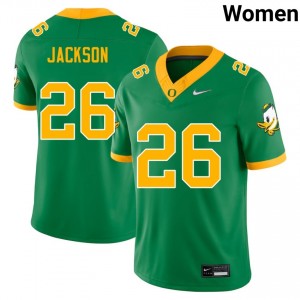 Women Devon Jackson Green UO #26 Official Jerseys 997570-449
