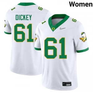 Women JaJuan Dickey White The Ducks #61 2025-26 Jerseys 910350-651