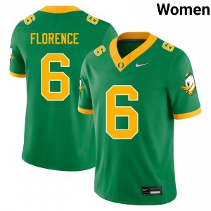 Women Jahlil Florence Green The Ducks #6 Stitched Jerseys 944334-638