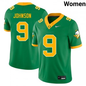 Women Jamari Johnson Green Oregon #9 High School Jersey 194110-683