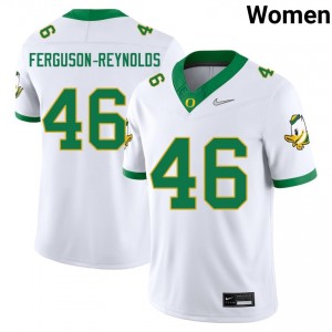 Women James Ferguson-Reynolds White University of Oregon #46 High School Jersey 914643-898