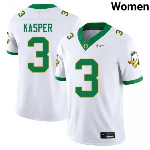 Women Kyler Kasper White UO #3 University Jersey 541433-407