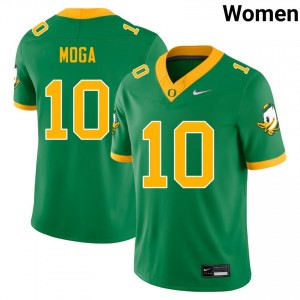 Women Luke Moga Green Oregon Ducks #10 Official Jersey 867549-694