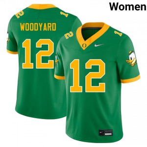 Women Peyton Woodyard Green UO #12 High School Jersey 756266-343