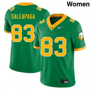 Women Roger Saleapaga Green University of Oregon #83 2025-26 Jerseys 814809-362