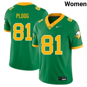 Women Vander Ploog Green Oregon #81 University Jerseys 763116-494