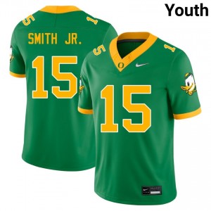 Youth Akili Smith Jr. Green Ducks #15 Player Jersey 958146-250