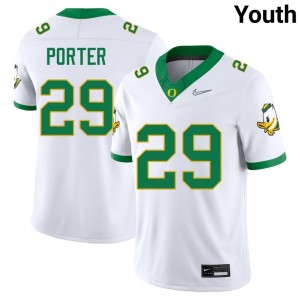 Youth Ashton Porter White Oregon #29 Alumni Jerseys 469178-658