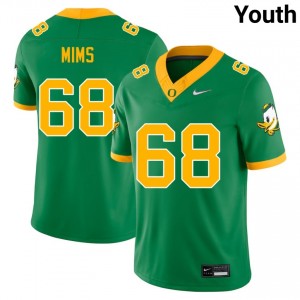 Youth Auston Mims Green UO #68 Embroidery Jerseys 869351-975