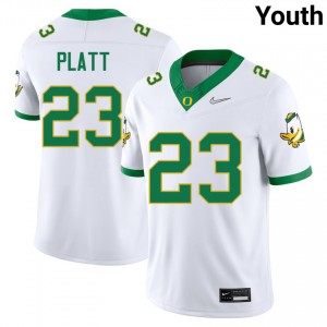 Youth Brayden Platt White The Ducks #23 Game Jerseys 939487-321