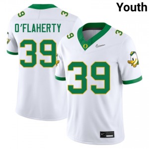 Youth Cormac O'Flaherty White Oregon Ducks #39 Alumni Jersey 127923-865