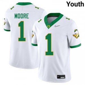 Youth Dakorien Moore White UO #1 Limited Jerseys 364448-672