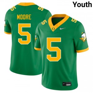 Youth Dante Moore Green Oregon Ducks #5 University Jersey 951576-309