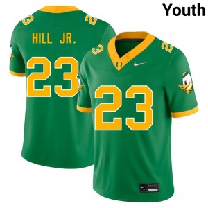 Youth Dierre Hill Jr. Green Oregon Ducks #23 Official Jersey 935600-441