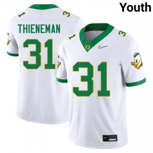 Youth Dillon Thieneman White UO #31 University Jerseys 249470-426