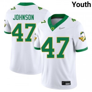 Youth Elijah Rushing White Oregon Ducks #47 University Jerseys 718568-404