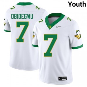 Youth Ify Obidegwu White The Ducks #7 High School Jerseys 814928-360