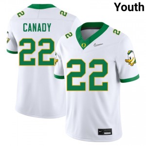 Youth Jadon Canady White The Ducks #22 2025-26 Jerseys 899418-883