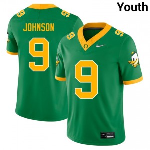 Youth Jamari Johnson Green University of Oregon #9 Player Jersey 564349-548