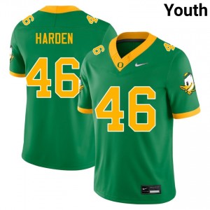 Youth Jay Harden Green Ducks #46 High School Jerseys 803540-195