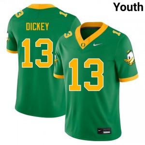 Youth Jurrion Dickey Green Oregon #13 Replica Jerseys 611252-386