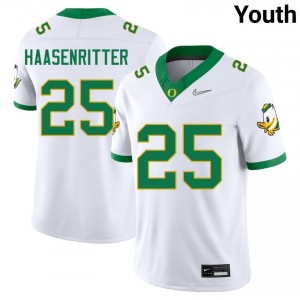 Youth Kilohana Haasenritter White The Ducks #25 Player Jersey 787973-102