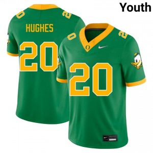 Youth Makhi Hughes Green Ducks #20 2025 Jerseys 510696-399