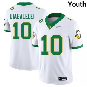 Youth Matayo Uiagalelei White University of Oregon #10 University Jerseys 821470-316